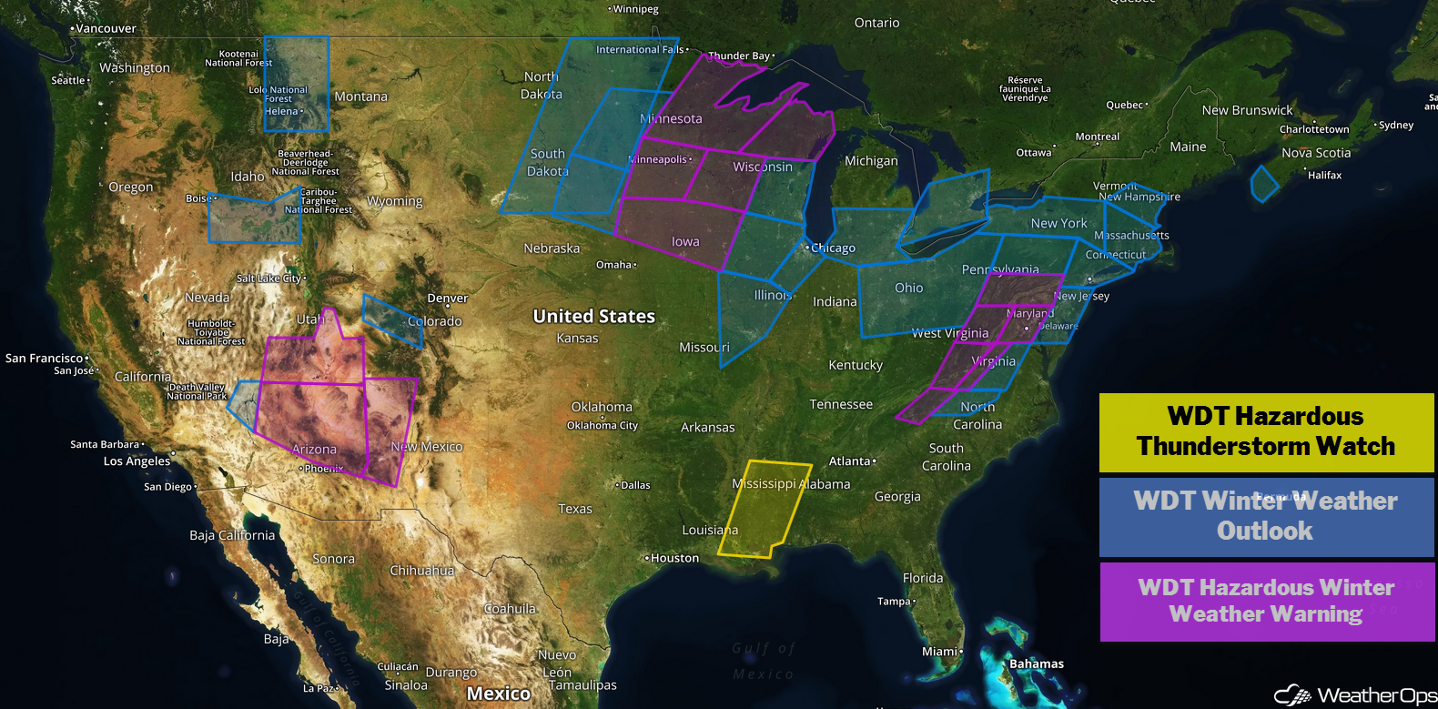 US Hazards Wednesday, February 20, 2019