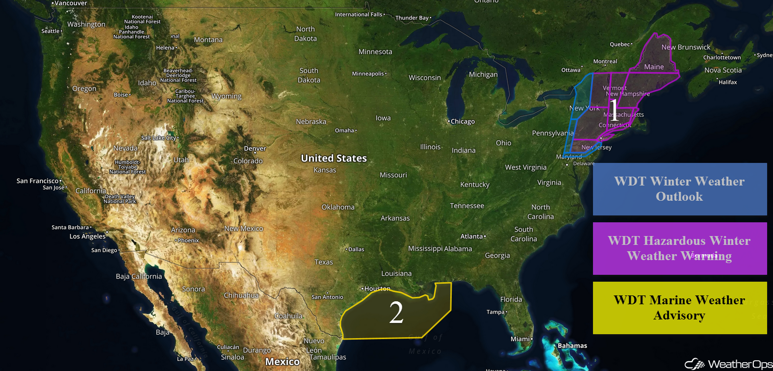 US Hazards Wednesday, March 7, 2018