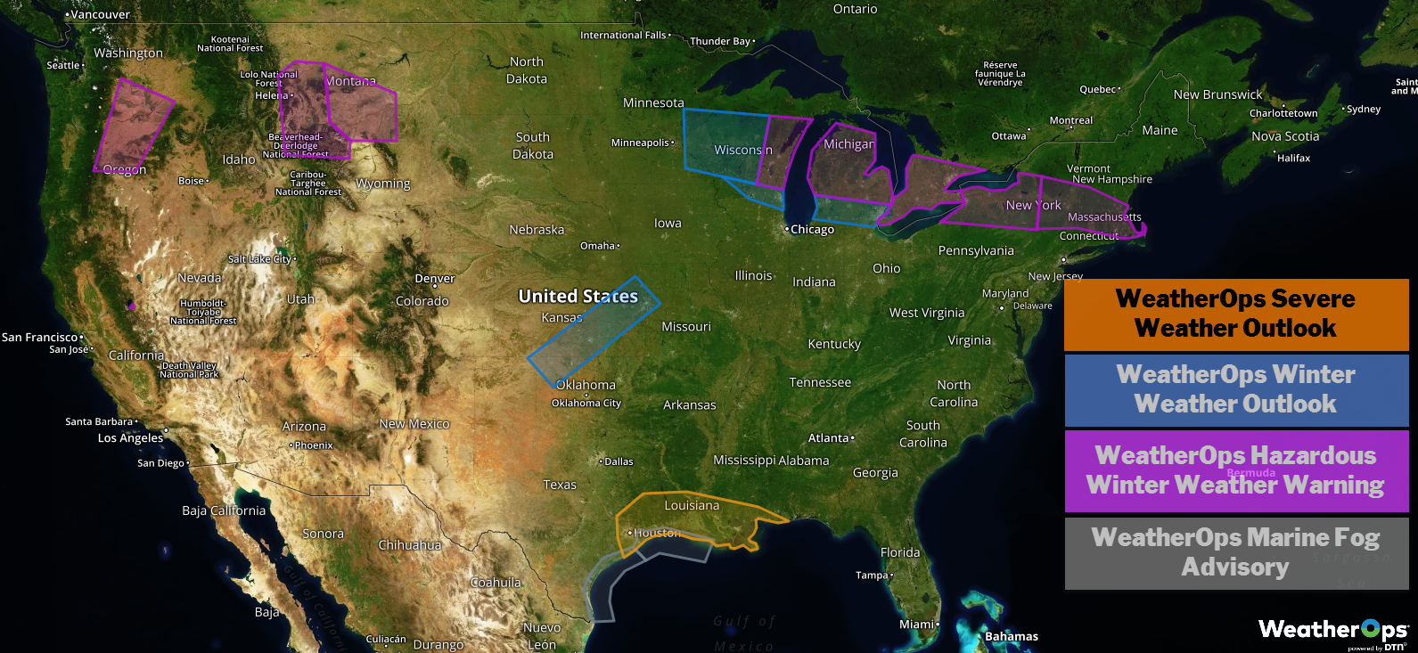 US Hazards for Tuesday, February 26, 2019