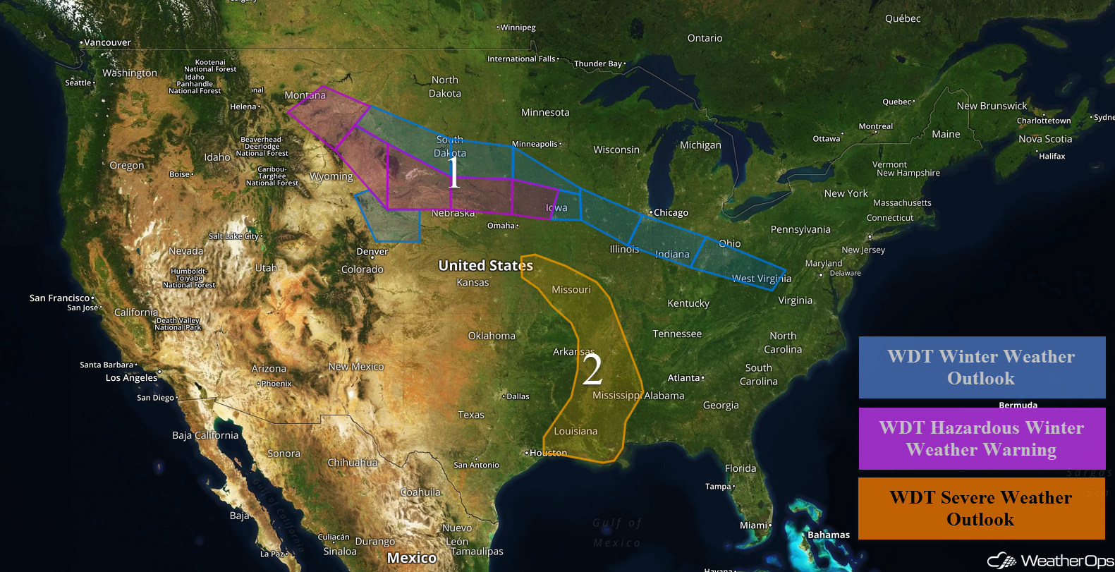 US Hazards Friday, March  16, 2018