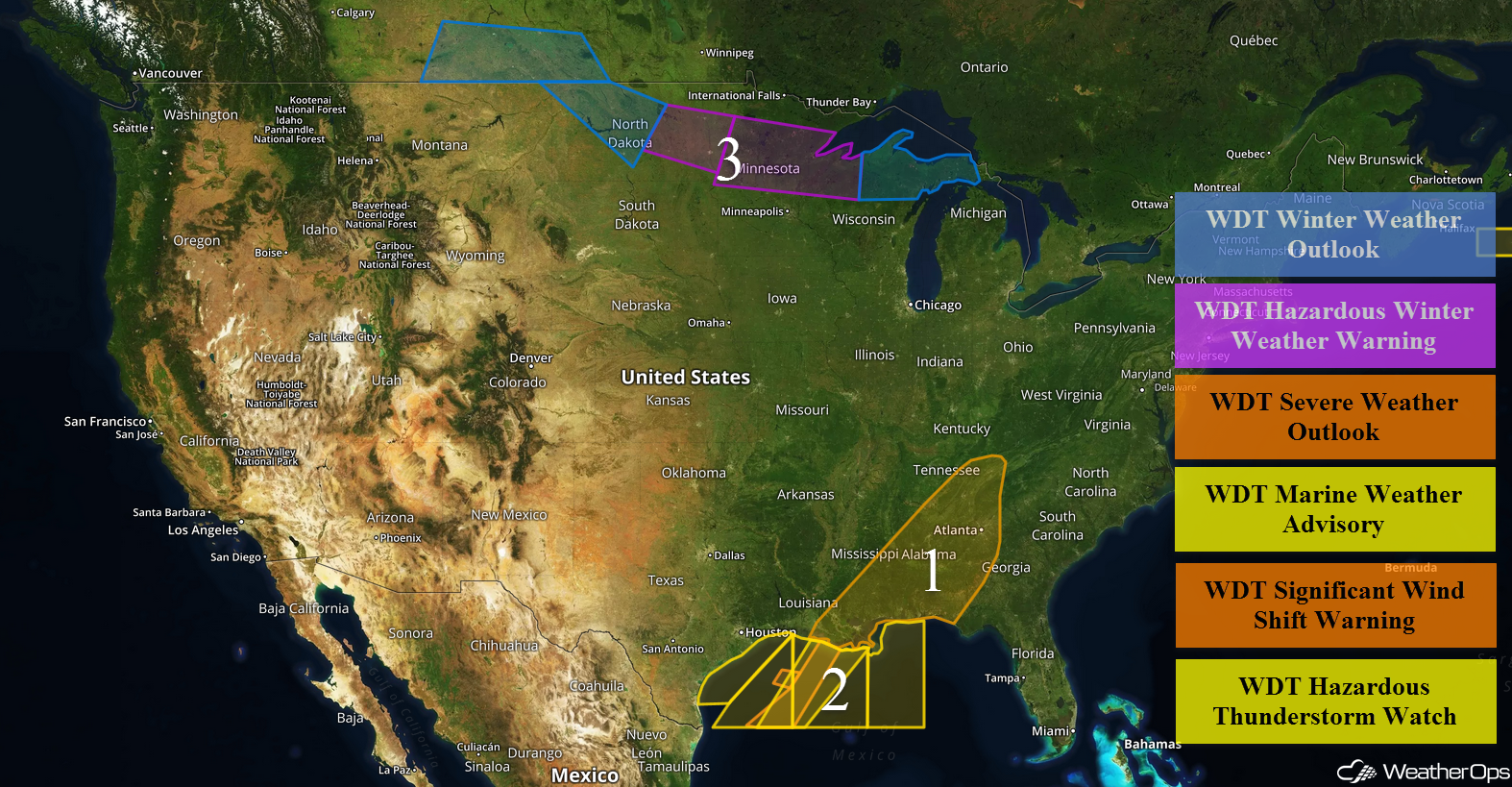 US Hazards Thursday, March 29, 2018