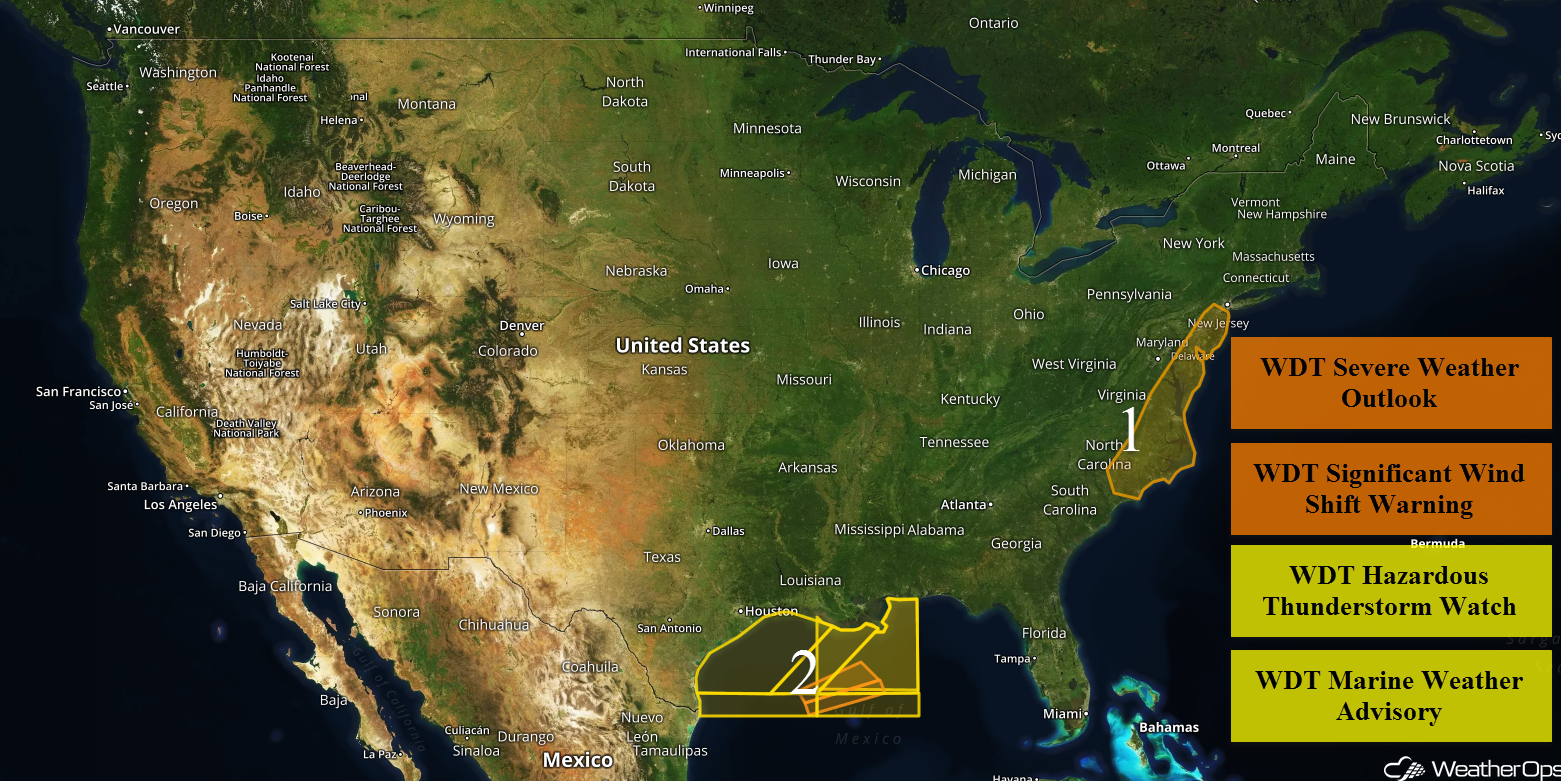 US Hazards Wednesday, April 4, 2018
