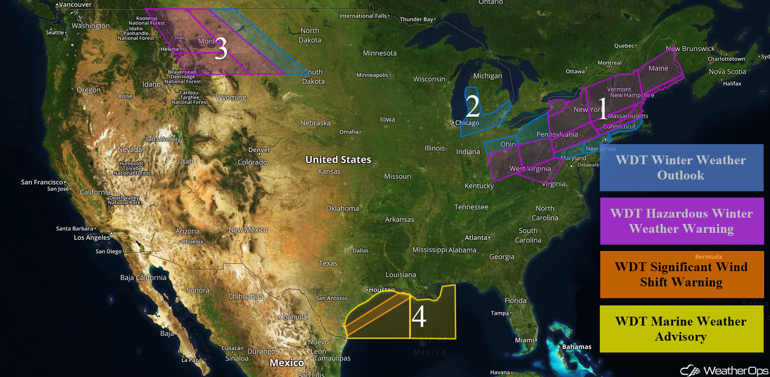 US Hazards Wednesday, February 7, 2018