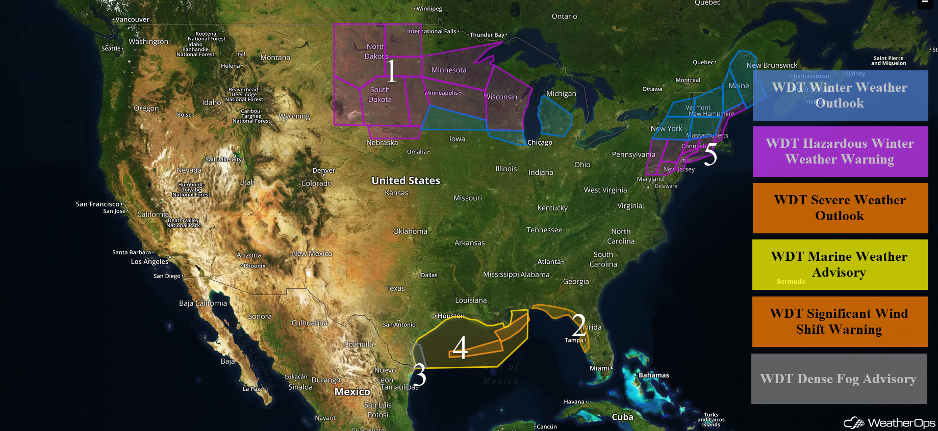 US Hazards Tuesday, March 6, 2018