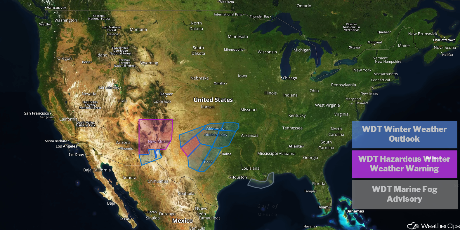 US Hazards Wednesday, January 2, 2018