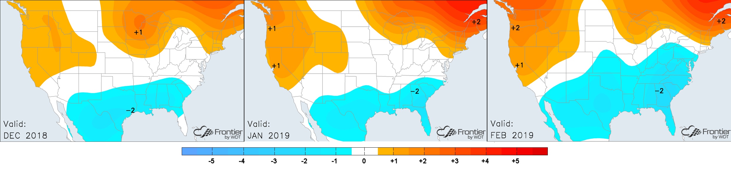 Dec-Feb Temperature Anomalies