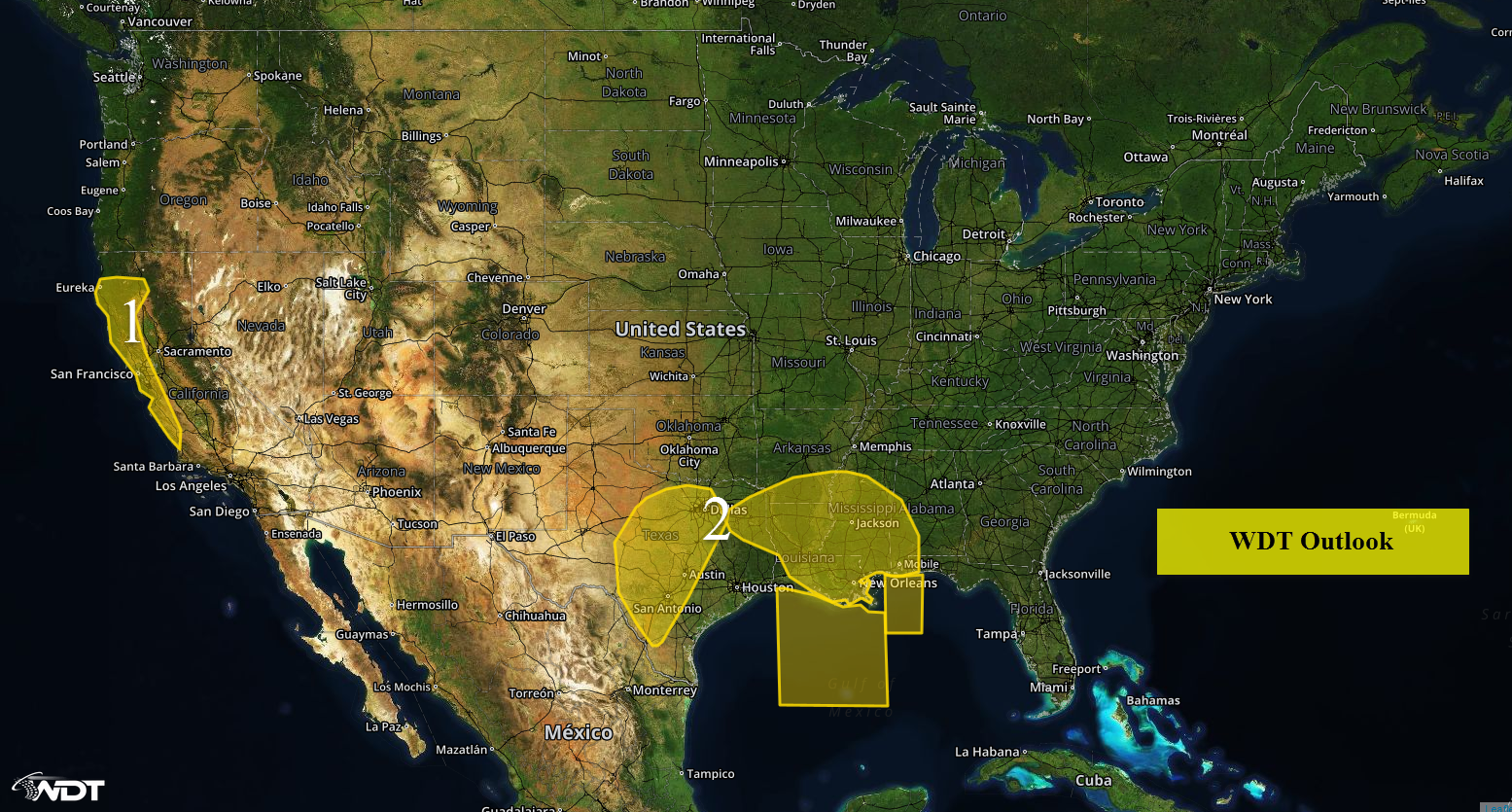 National Weather Summary for Friday, March 11, 2016