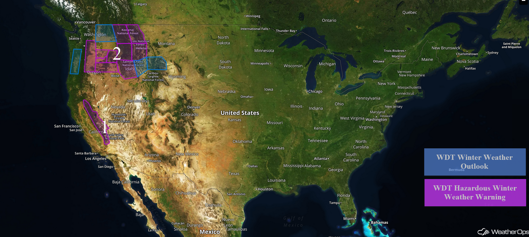 National Weather Summary for Friday, February 3, 2017