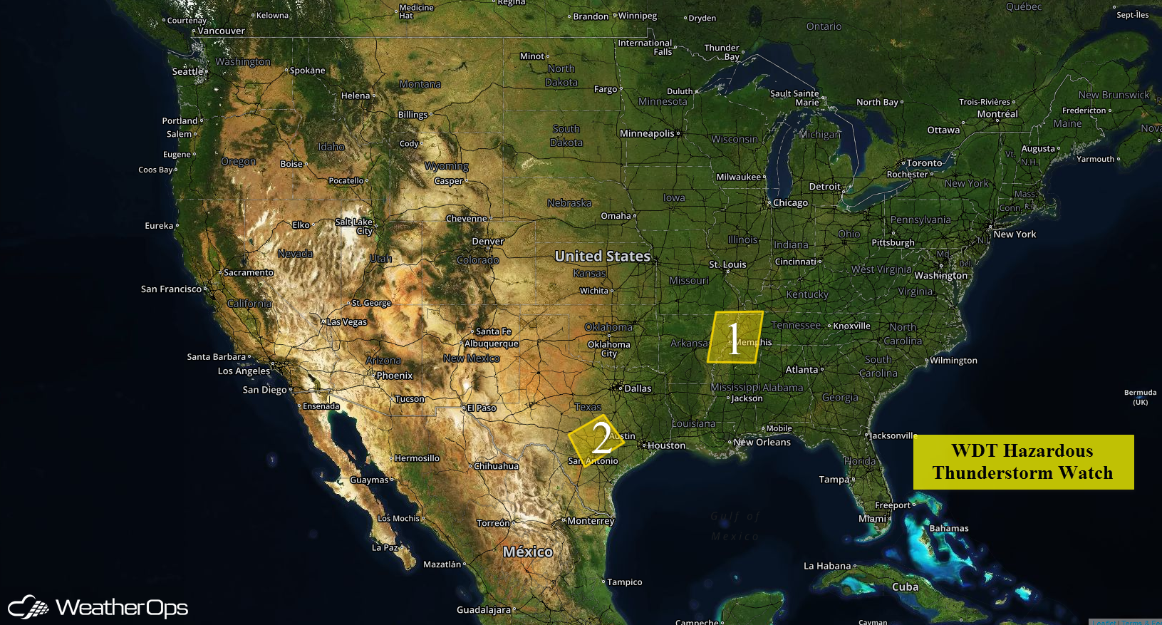 National Weather Summary for Thursday, May 12, 2016