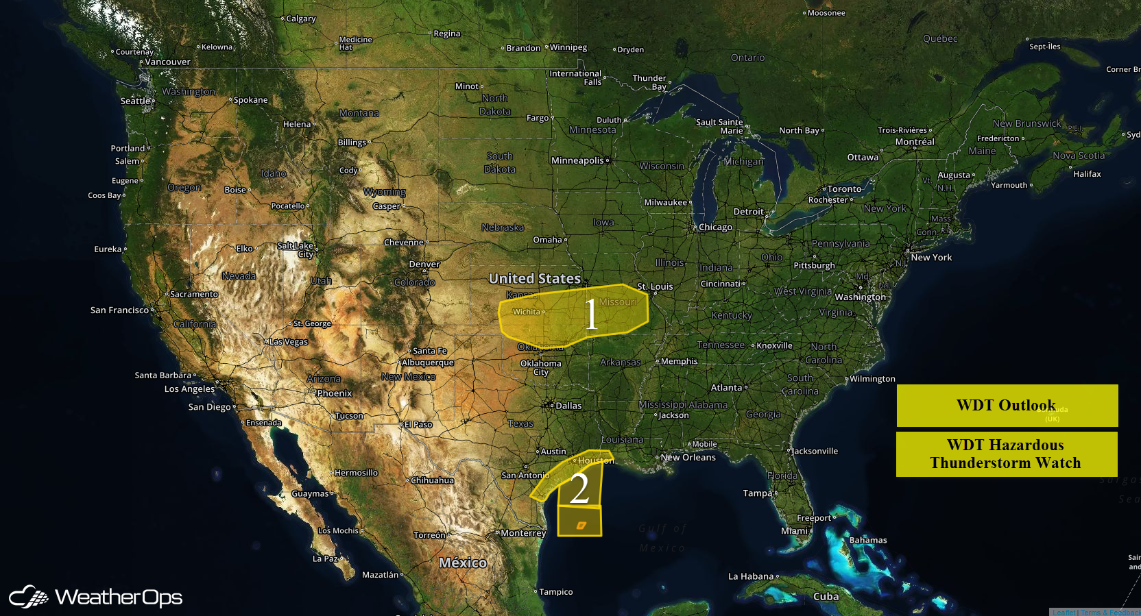 National Weather Summary for Monday, May 16, 2016