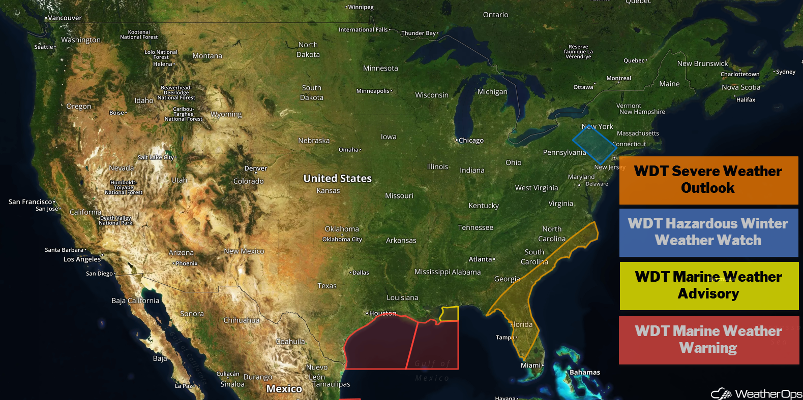 National Weather Summary for Friday, December 14, 2018